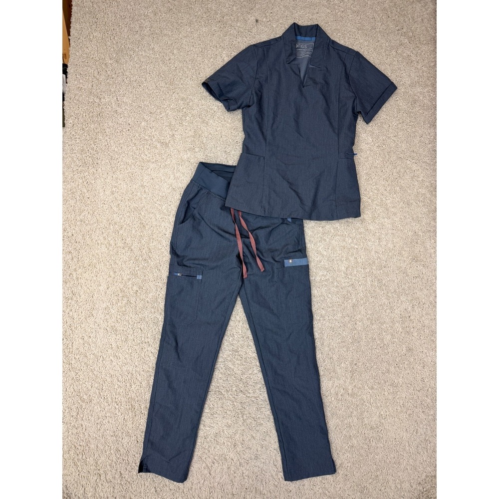 FIGS Technical Collection Womens XS S Scrub Set Top & Drawstring Pants